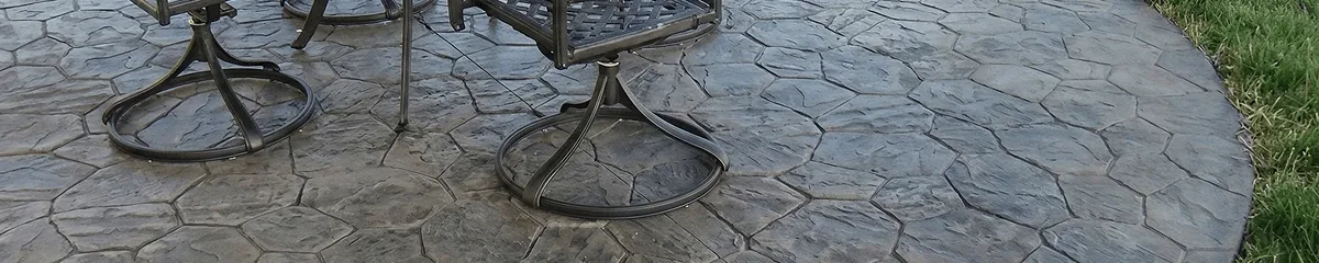 Garden relaxation area with professionally installed stone flooring in Kansas City MO